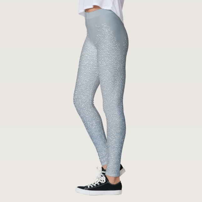 Jack Frost Leggings dentelle de Noël Pantalons d'i (Gauche)