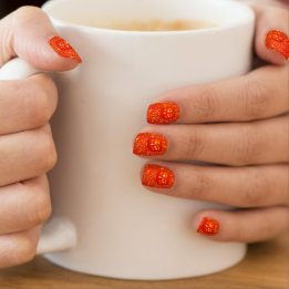 Jack-O-Lantern Parties scintillant Minx Nail Art