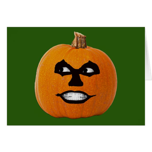 Jack o' Lantern Sinister Face, Citrouille d'Hallow (Devant horizontal)