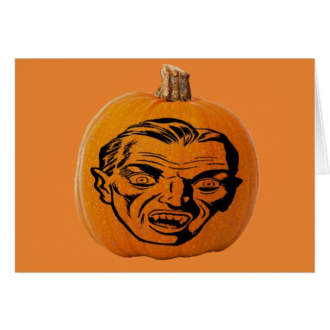 Jack o' Lantern Vampire Face, Citrouille d'Hallowe (Devant horizontal)