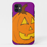 Jack o' Lantern violet iPhone 5 Coque à peine là