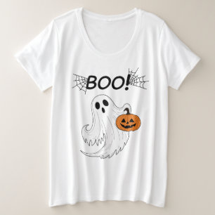 Jack-o’ lanterne et un fantôme blanc Boo Halloween