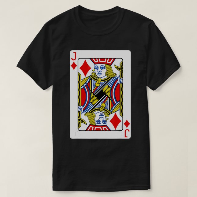 Jack Of Diamonds Jouer Carte T-Shirt Poker Joueur (Design devant)