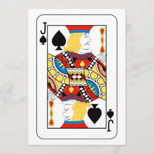 Jack Of Spades Invitations