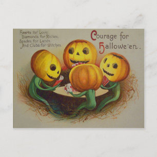 Jack O'Lantern Citrouille Jouer Cartes Poker