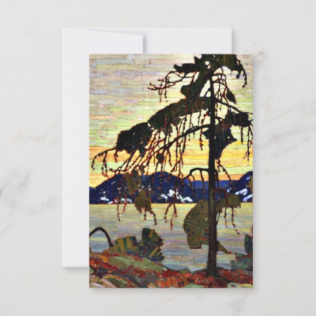 Jack Pine, peinture paysagère canadienne vintage (Devant)