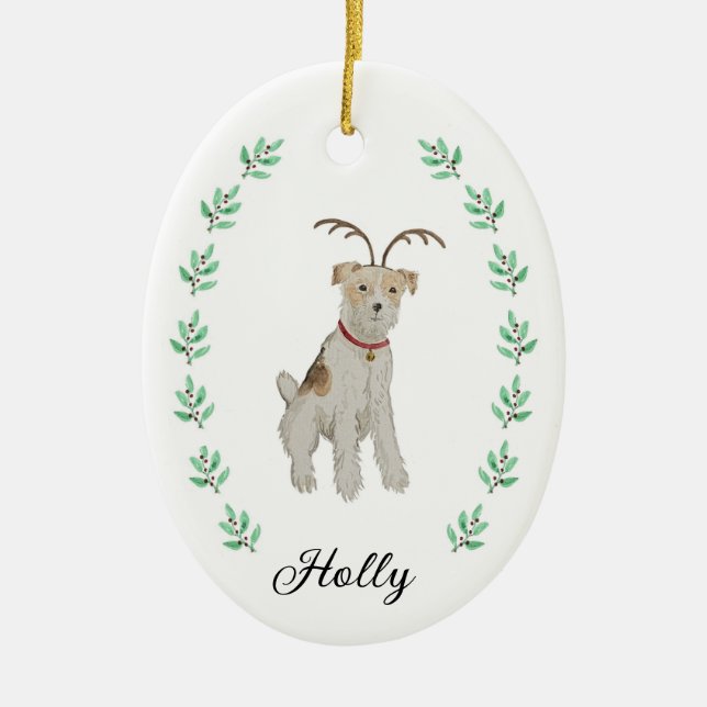 Jack Russell Ornement de Noël (Devant)