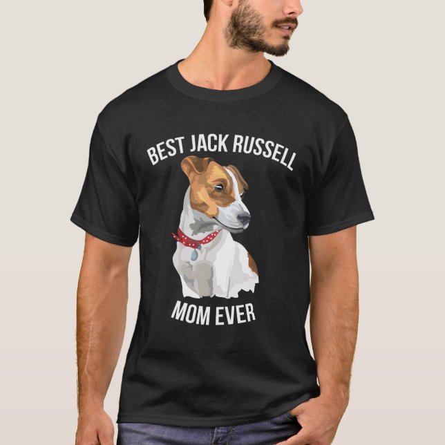 Jack Russell T-Shirts Pour Femmes Meilleure Maman  (Devant)