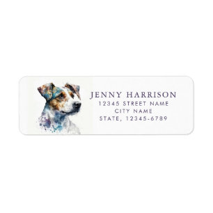 Jack Russell Terrier Adresse de retour Étiquettes