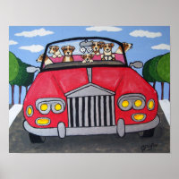 Jack Russell Terriers Joy Ride Poster