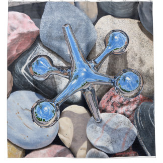 Jack sur les roches - rideau en douche de