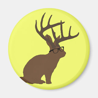 jackalope avec aimant de lunettes