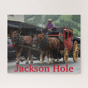 Jackson Hole Wyoming Stagecoach Jigsaw Puzzle