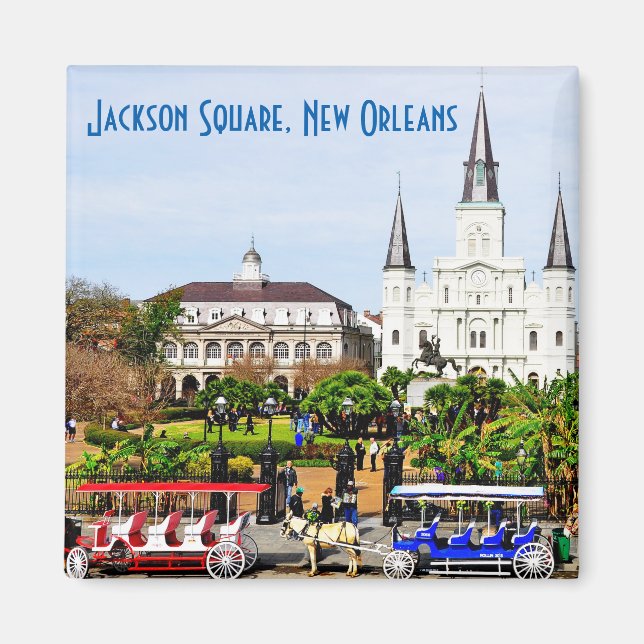 Jackson Square, aimant de La Nouvelle-Orléans (Devant)