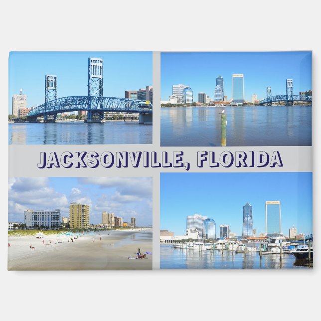Jacksonville, Floride aimant de vacances (Recto)
