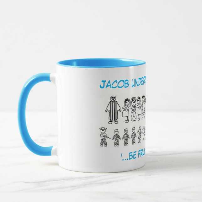 Jacob a compris... une tasse à café à deux tons (Gauche)