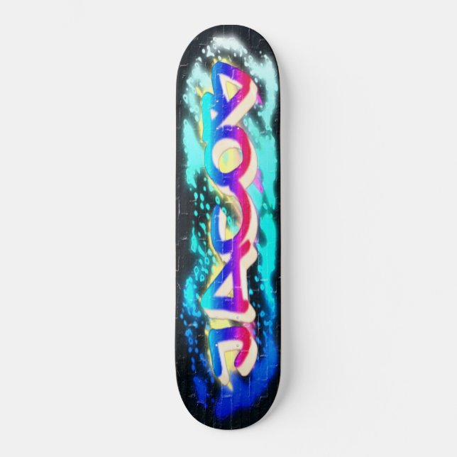JACOB Customisé Graffiti Skateboard (Recto)