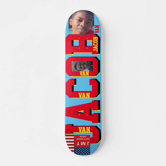 JACOB  VAN  JMT 7 3/4" Planche de Skateboard (Devant)