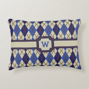 Jacquard Blueberry Scone Accent Coussin