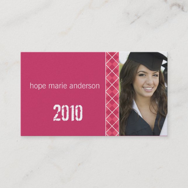 Jacquard Cadres supérieurs Carte de profil (Devant)