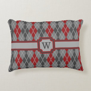 Jacquard Cendres et membres Coussin d'accentuation