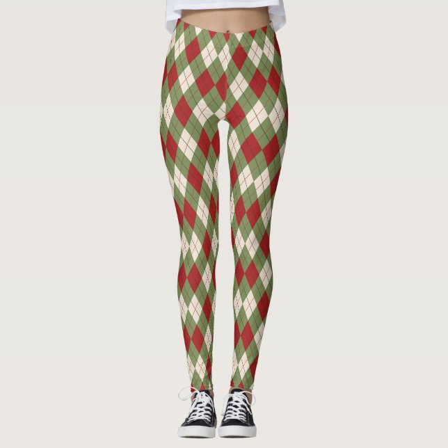 Jacquard de Noël Leggings (Devant)