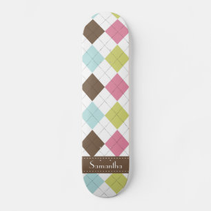 Jacquard Diamond Stitch Comp Skateboard