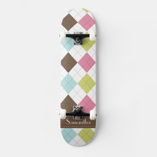 Jacquard Diamond Stitch Comp Skateboard (Recto)