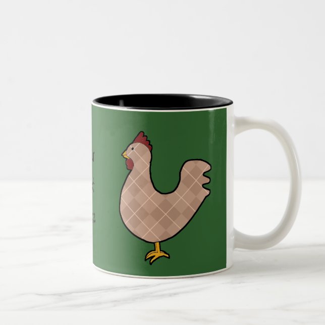 Jacquard Folk Art Rooster Mug (Droit)