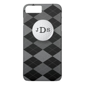 Jacquard gris Monogramme, Golf Ball iPhone 7 Coque