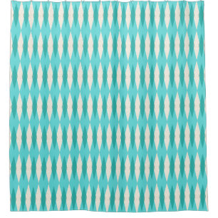 Jacquard moderne moyen siècle rideau de douche
