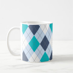 Jacquard : Nom de code" tasse bleue "éclectique