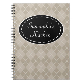 Jacquard personnalisé Recette de recettes Carnet c