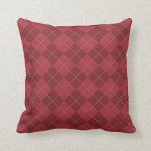 Jacquard rouge canneberge oreiller