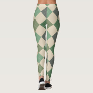 Jacquard Textile Motif Leggings 03 Petits