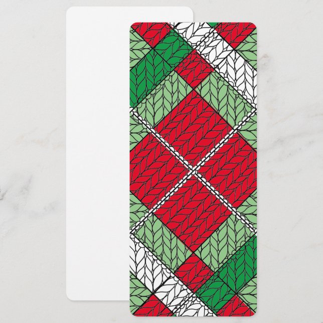 JACQUARD VACANCES KNIT 4x9.25 Carte plate / Vertic (Devant / Derrière)