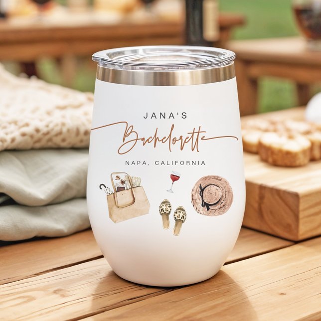 JADE Bohemian Napa Vin Pays Bachelorette (Créateur téléchargé)