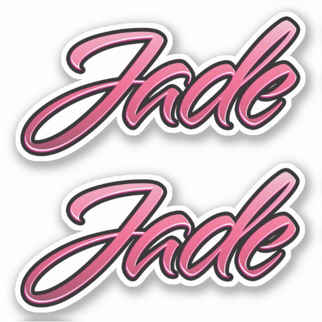 Jade faded pink Autocollants (Devant)