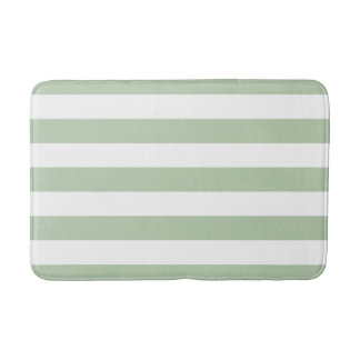 Jade Grayed et tapis de bain rayé blanc