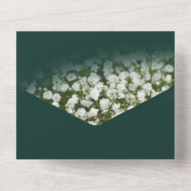 JADE GREEN FAIRE-PART DE MARIAGE (Verso)