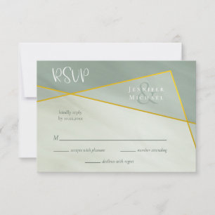 jade grise typographie géométrique mariage rsvp