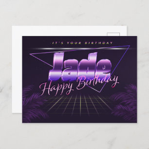 Jade Name Prénom Anniversaire de la carte postale