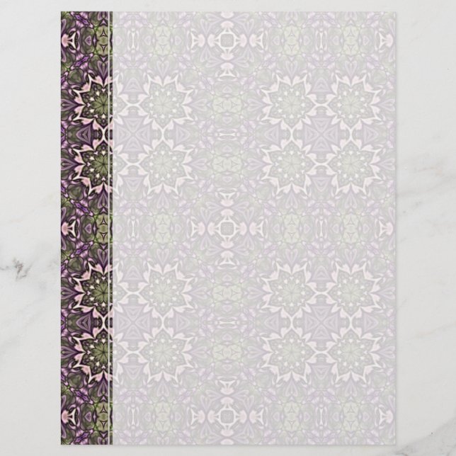 Jade & Violet Motif Kaleidoscope (Devant)