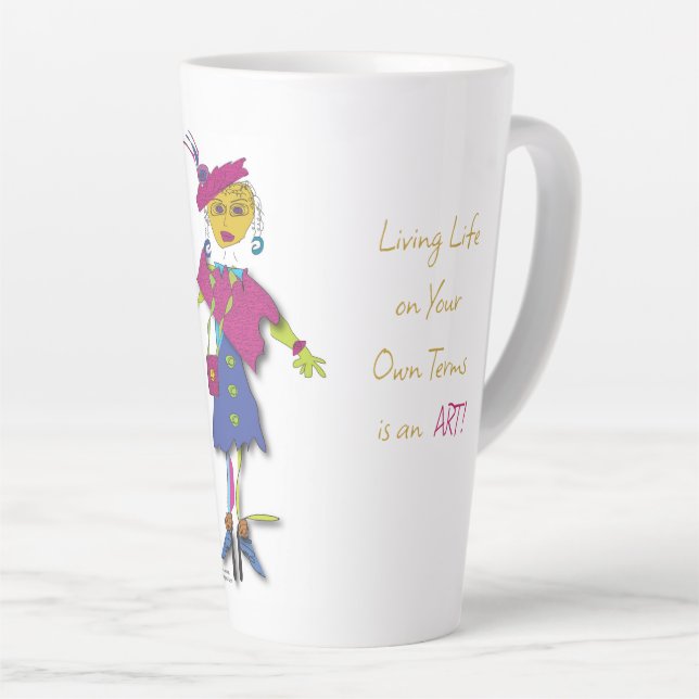 Jade - Vivre la vie comme une tasse Art Latte (Angle droit)