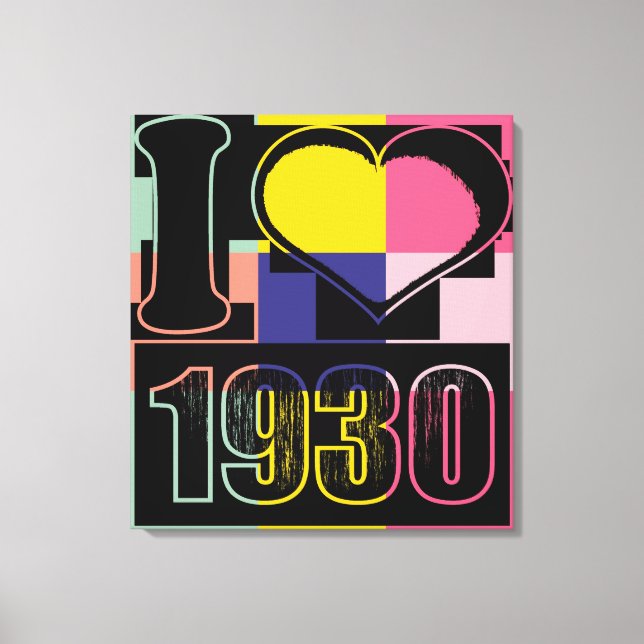J'adore 1930 - Toile emballée Art Pop (Recto)