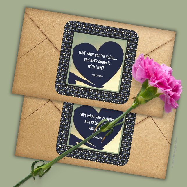 J'ADORE CE QUE TU FAIS Autocollants par Adiela Ako (LOVE What You're Doing Sticker by Poet Adiela Akoo. LOVE it? GET it! Browse the collection for more )