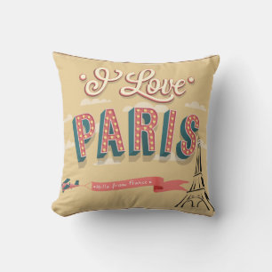 J'adore Coussin Vintage Paris