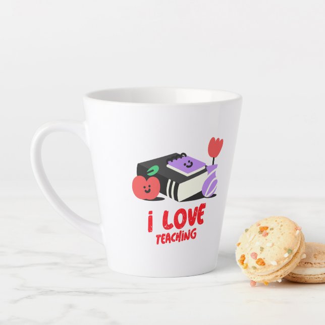 J'adore enseigner Latte Mug (En situation)