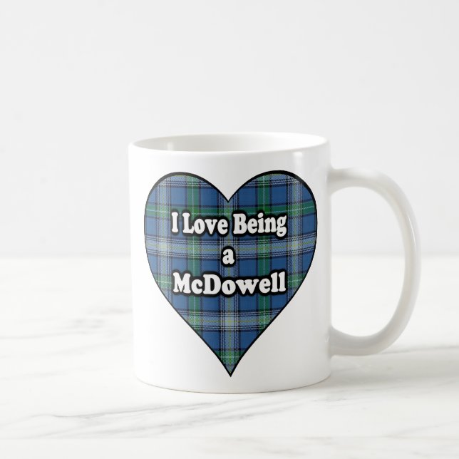 J'adore être un McDowell Clan Cup Mug (Droite)
