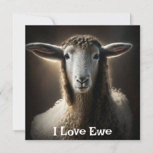J'adore la brebis   Jeu de mots mignon